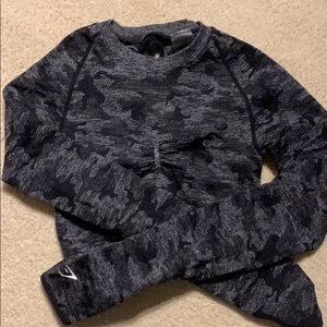 Gymmshark camo seamless top